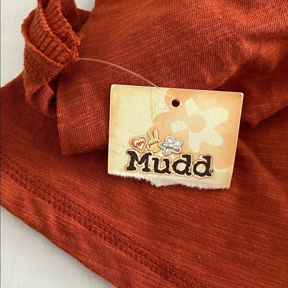 Mudd Y2K Retro Long Sleeve Rust Orange Heather Shirt Juniors Size Medium - Picture 11 of 11